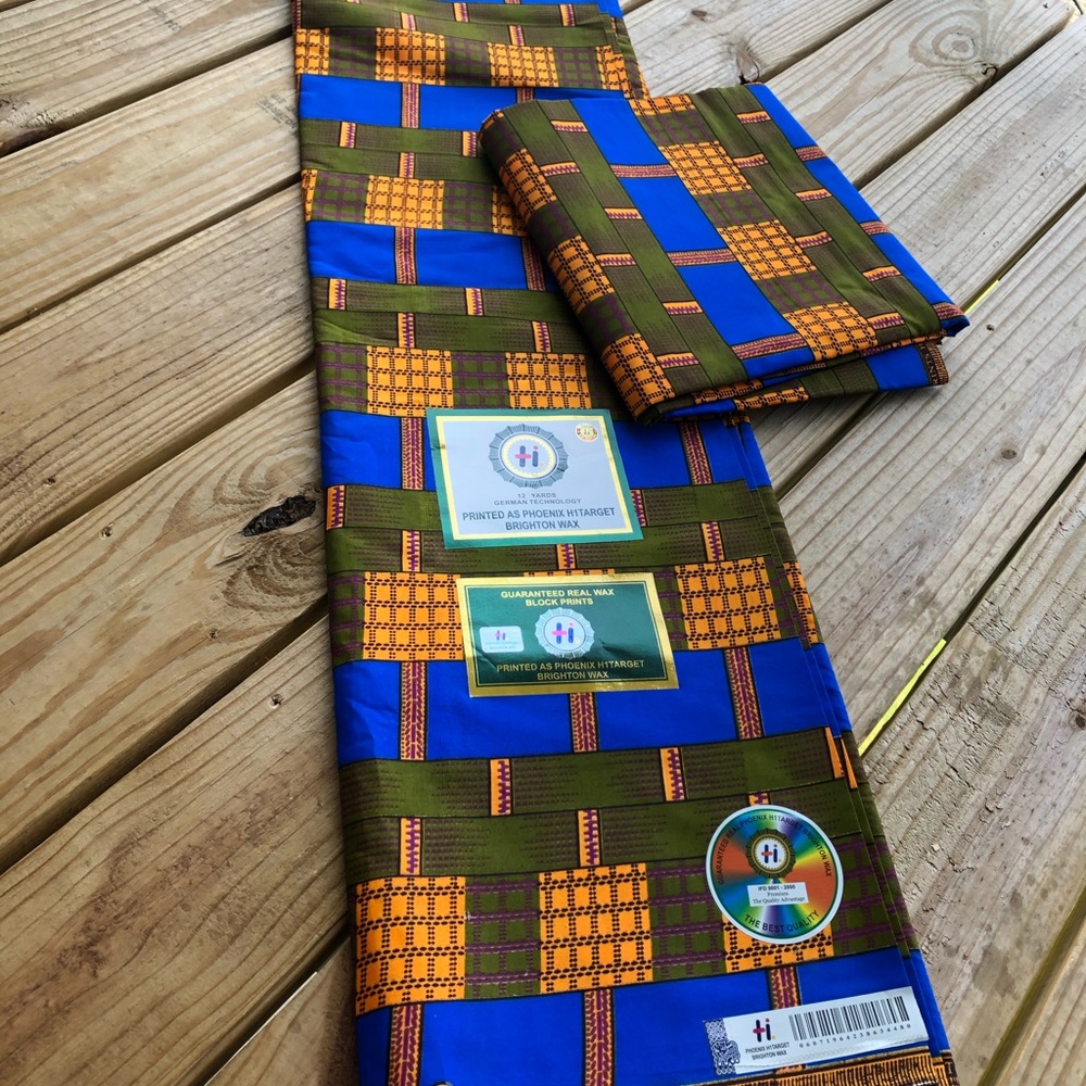 Ankara fabrics available in stock 6 yards